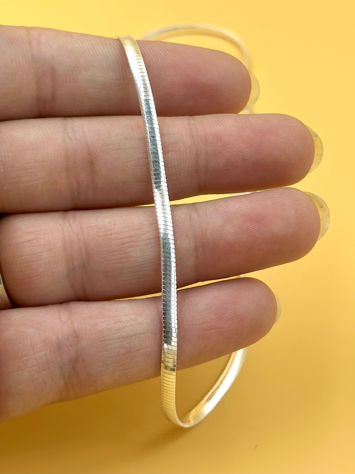 Sterling silver snake chain