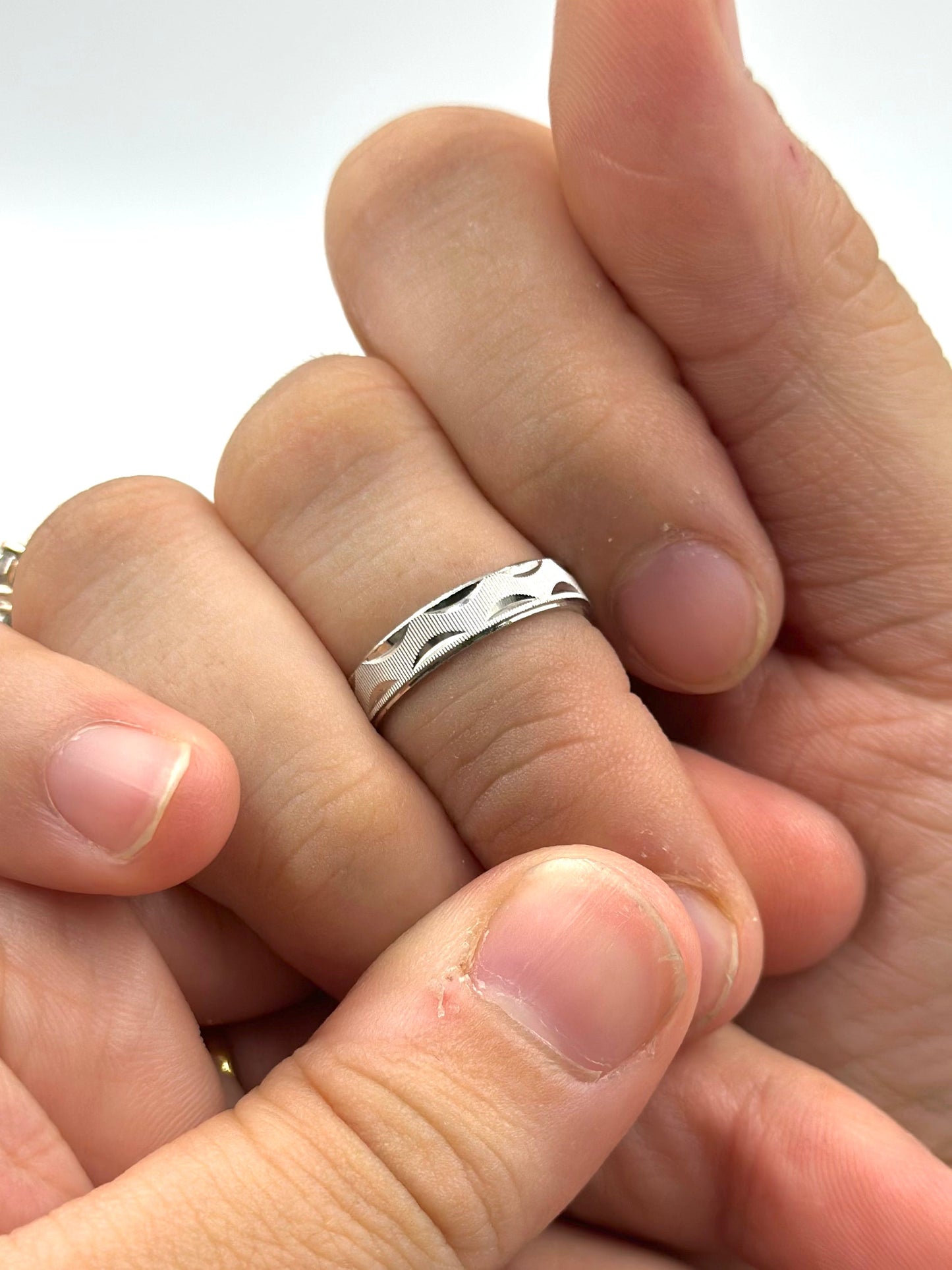 Designable sterling silver band ring