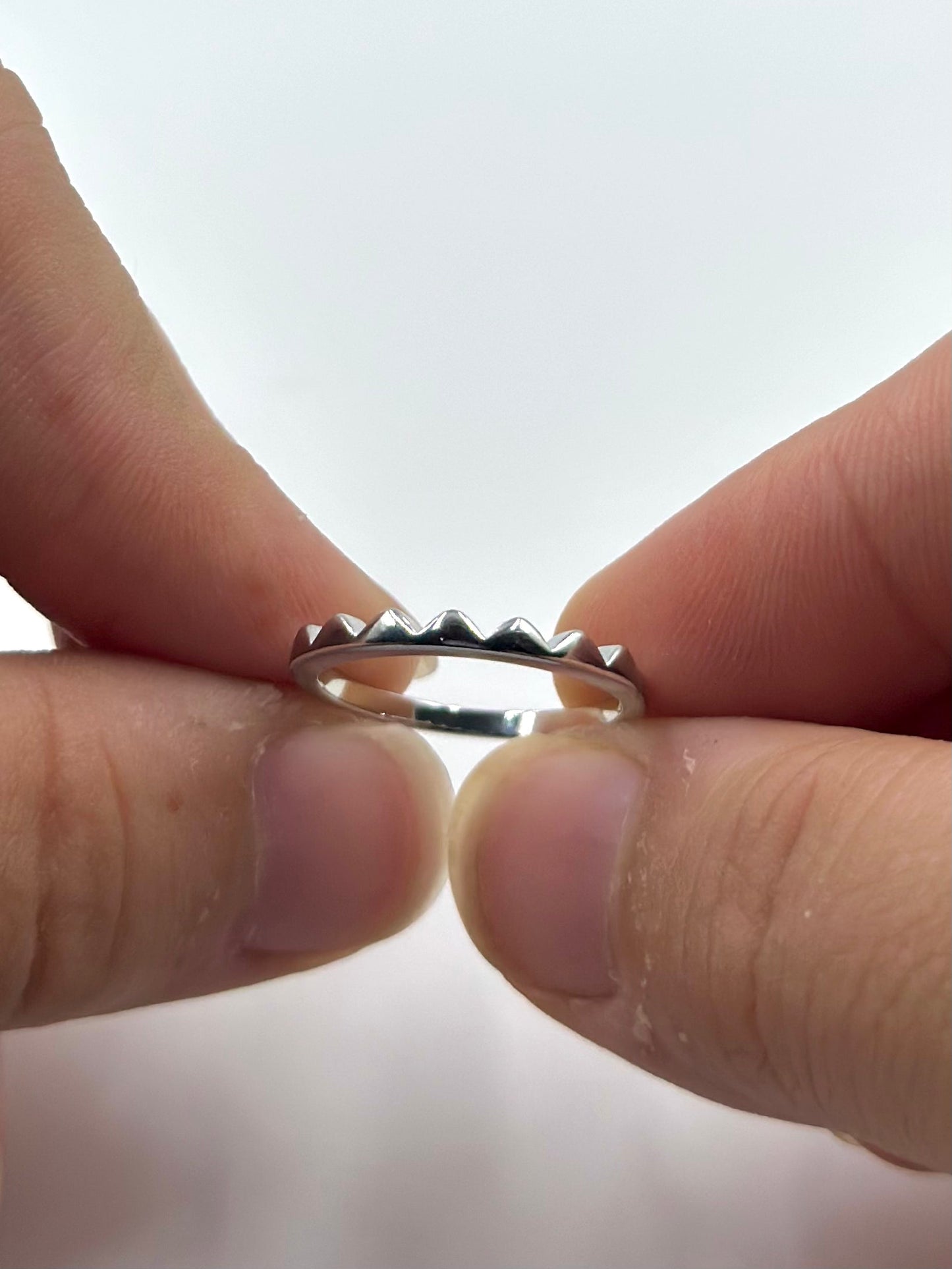 Sterling silver band ring