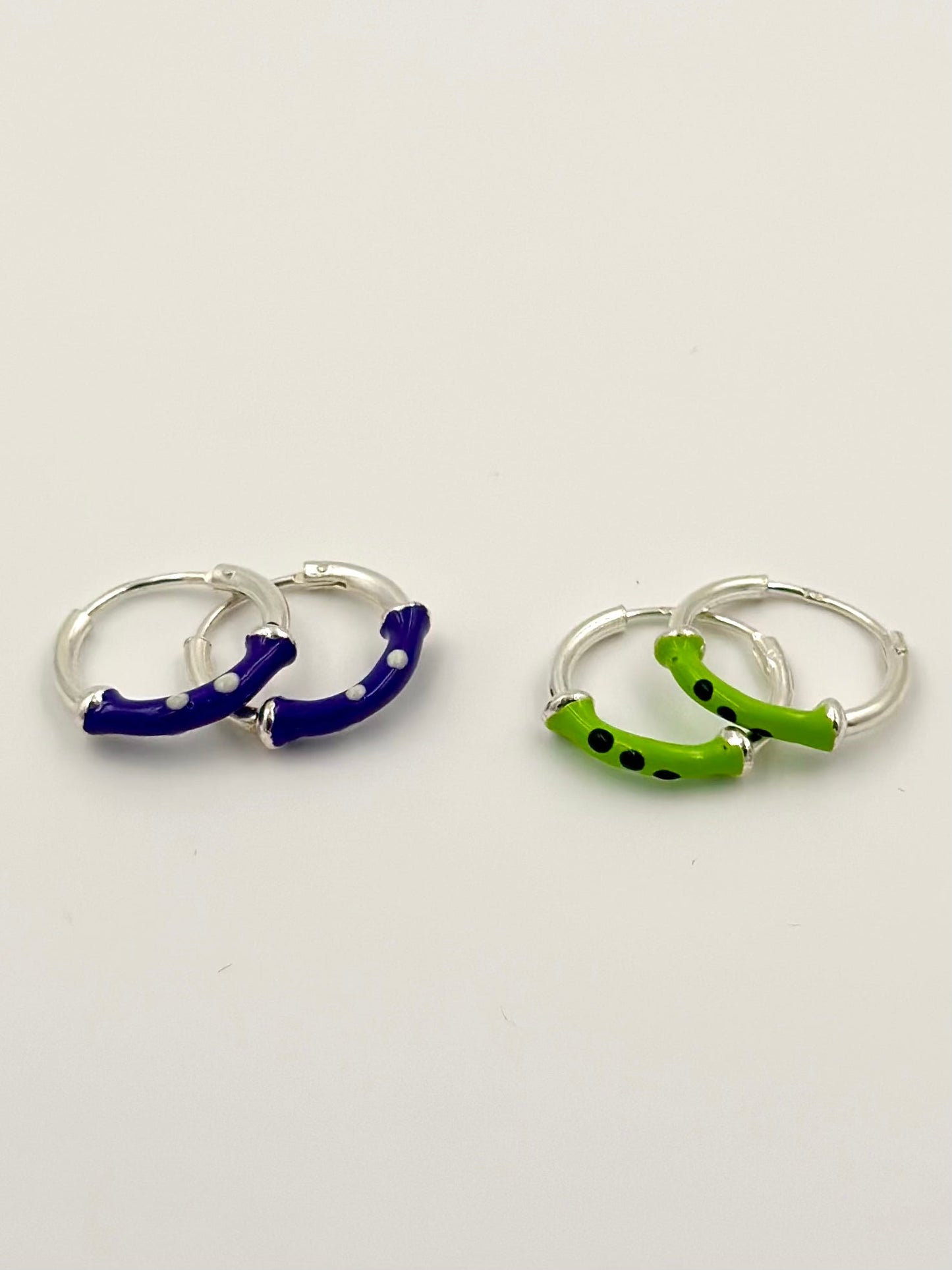Kids dotted sterling silver bali