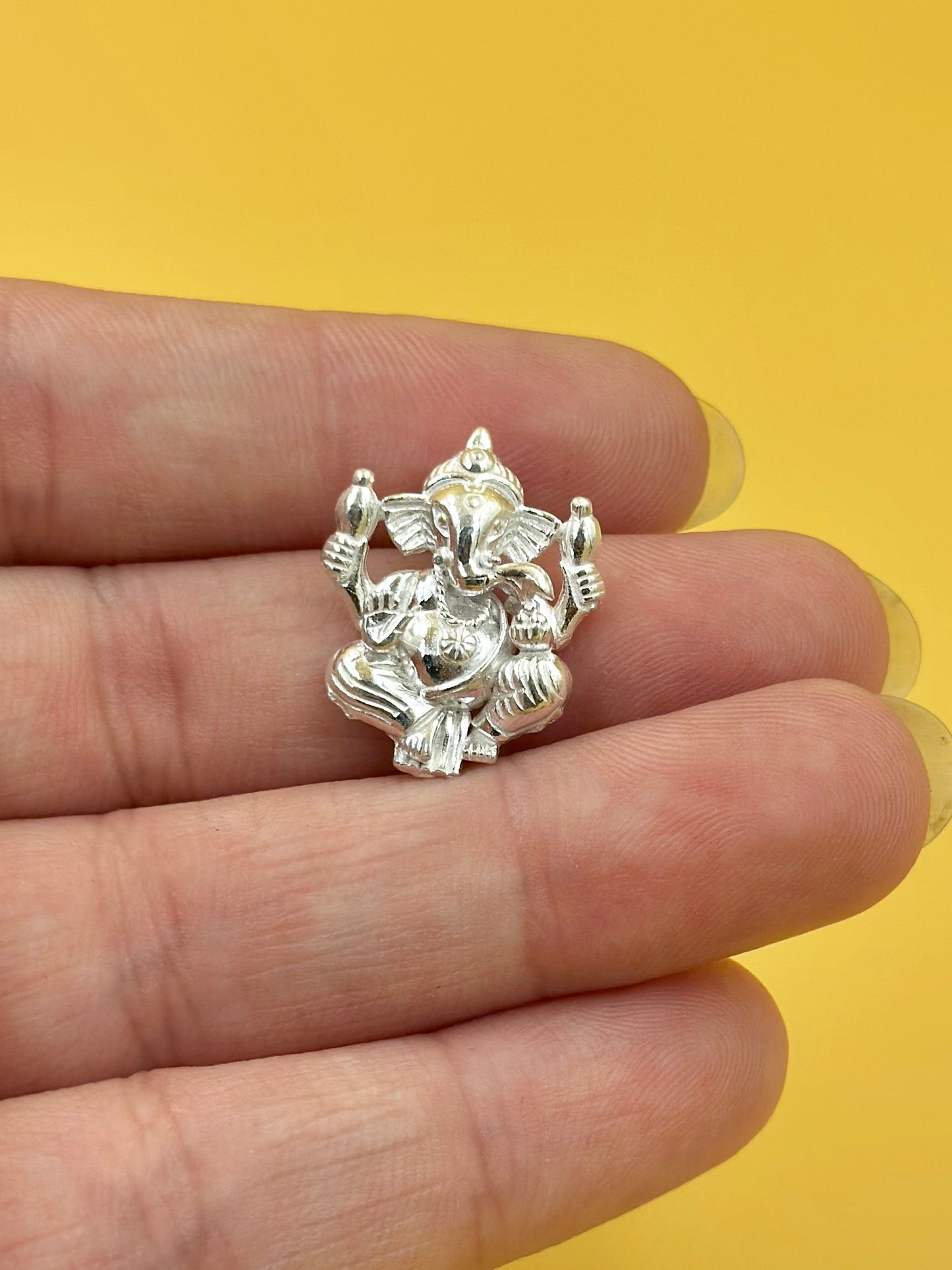 Ganesh ji sterling silver idol pendant