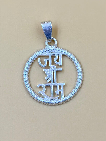 Custom wording sterling silver idol pendant