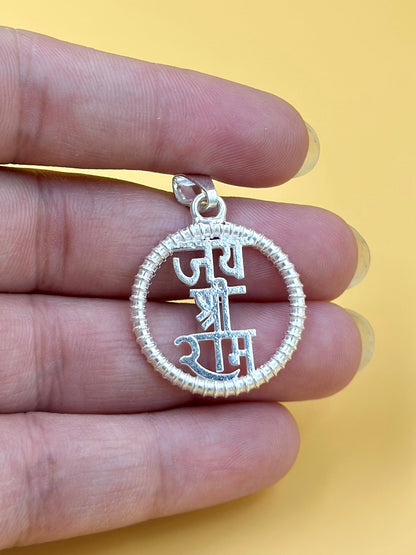 Custom wording sterling silver idol pendant