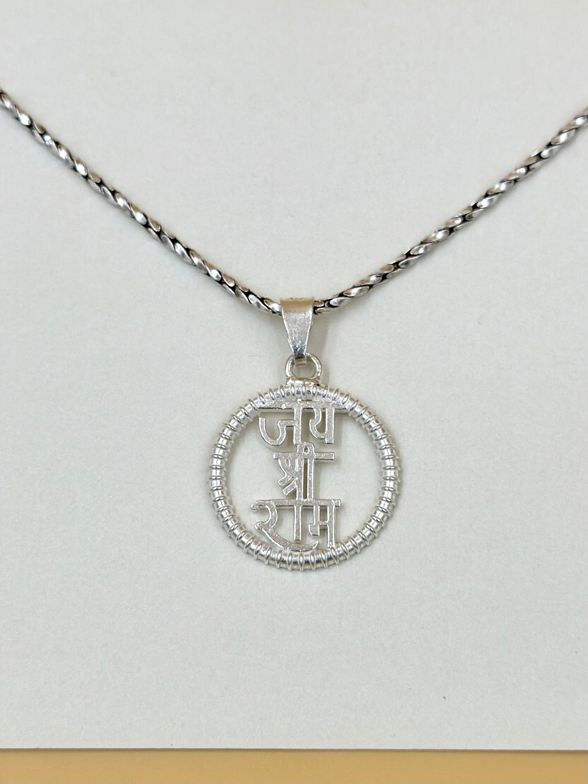 Custom wording sterling silver idol pendant