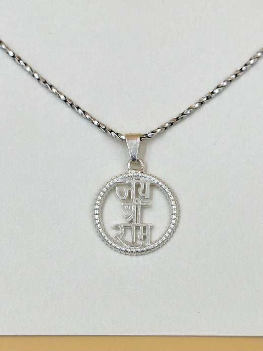 Custom wording sterling silver idol pendant