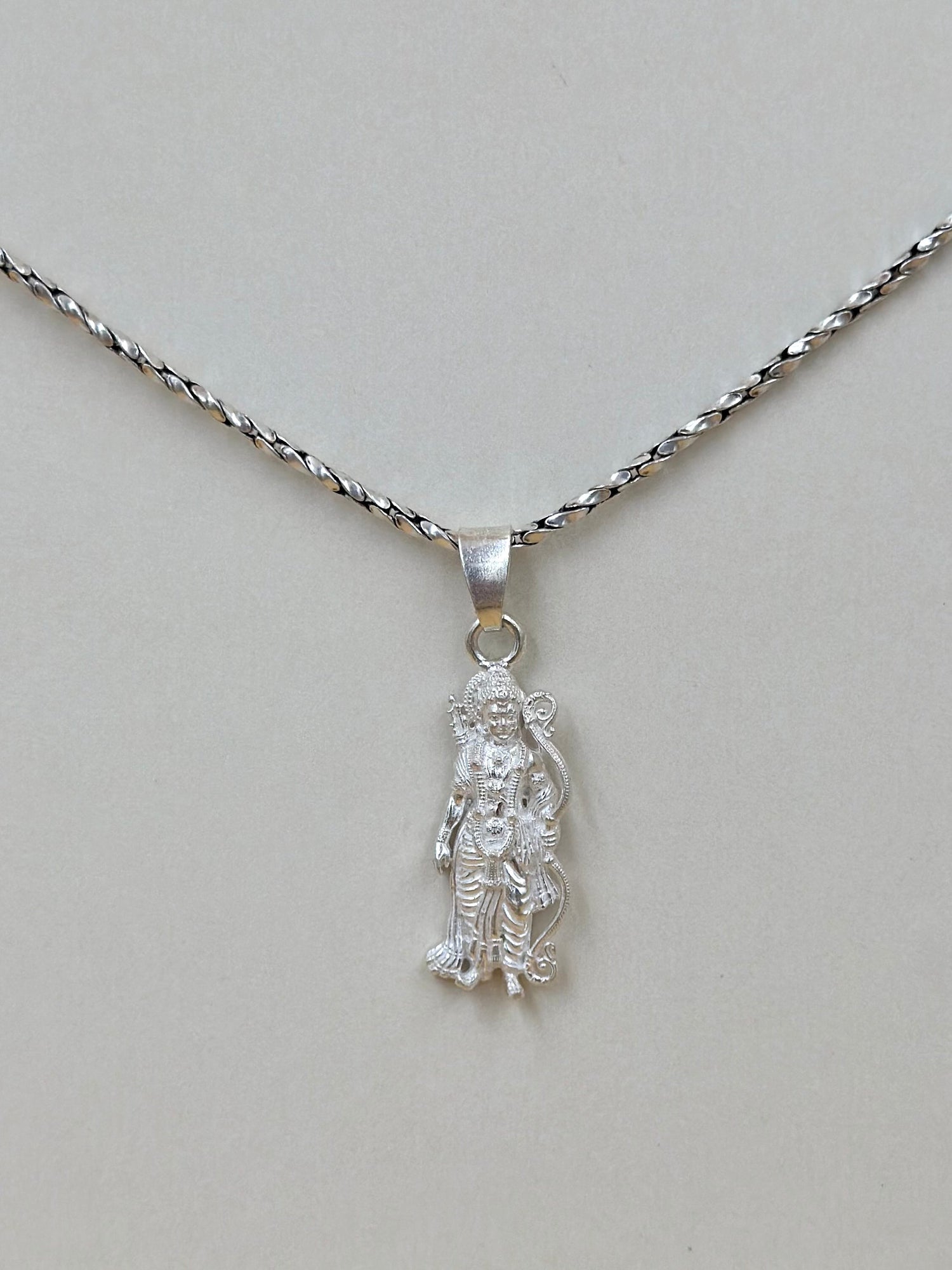 Shree Ram sterling silver idol pendant