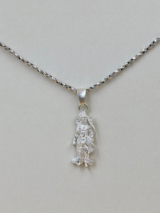 Shree Ram sterling silver idol pendant