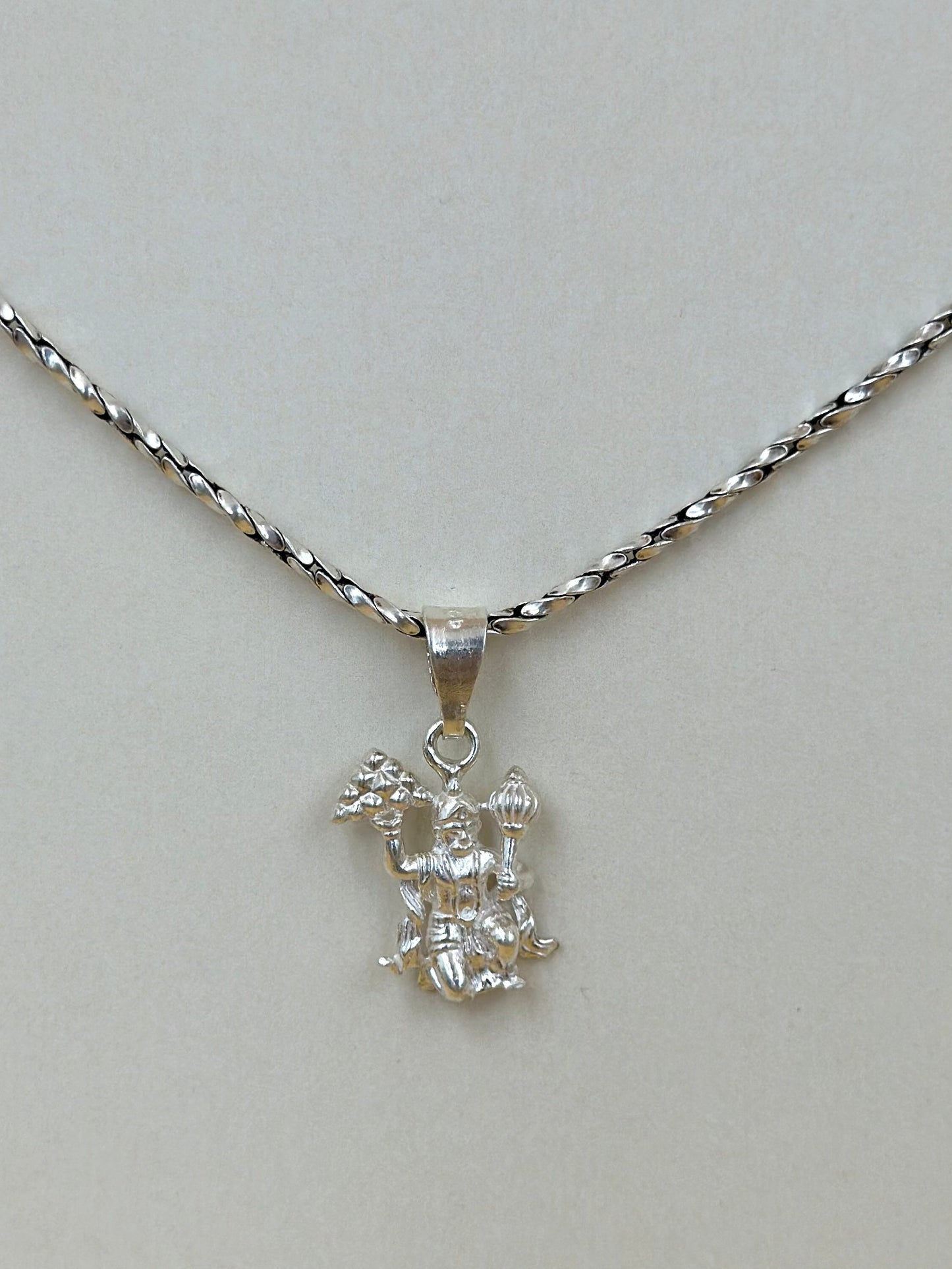 Hanuman ji sterling silver idol pendant