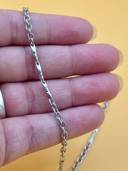 Sterling silver rope chain