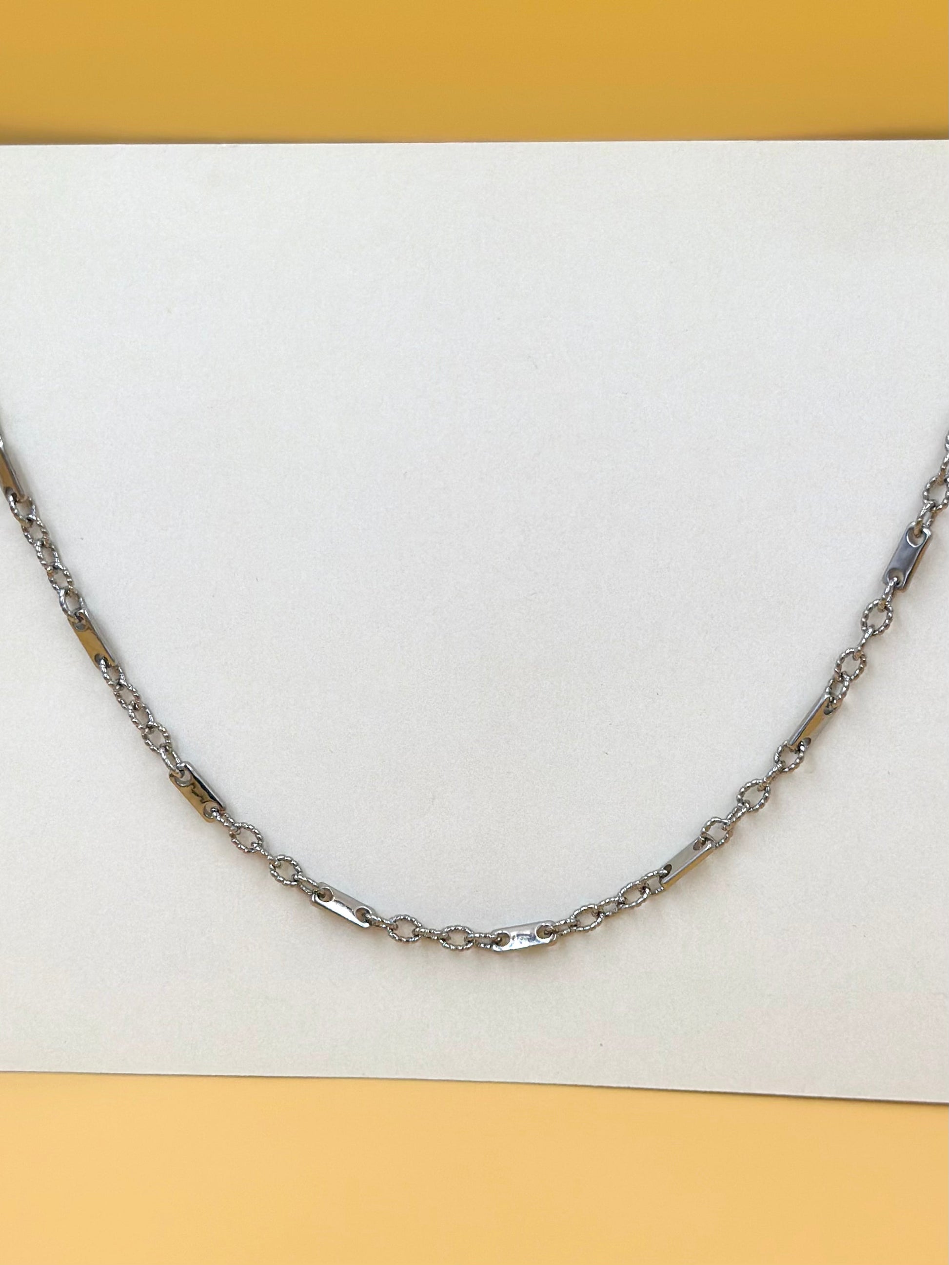 Sterling silver cable link chain