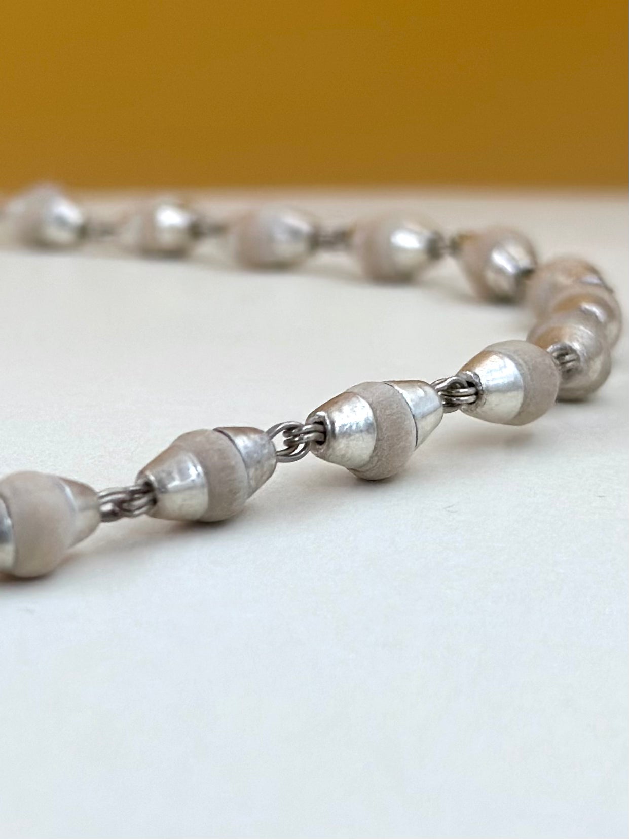 Sterling silver beaded chain