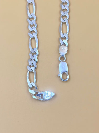 Sterling silver figaro chain