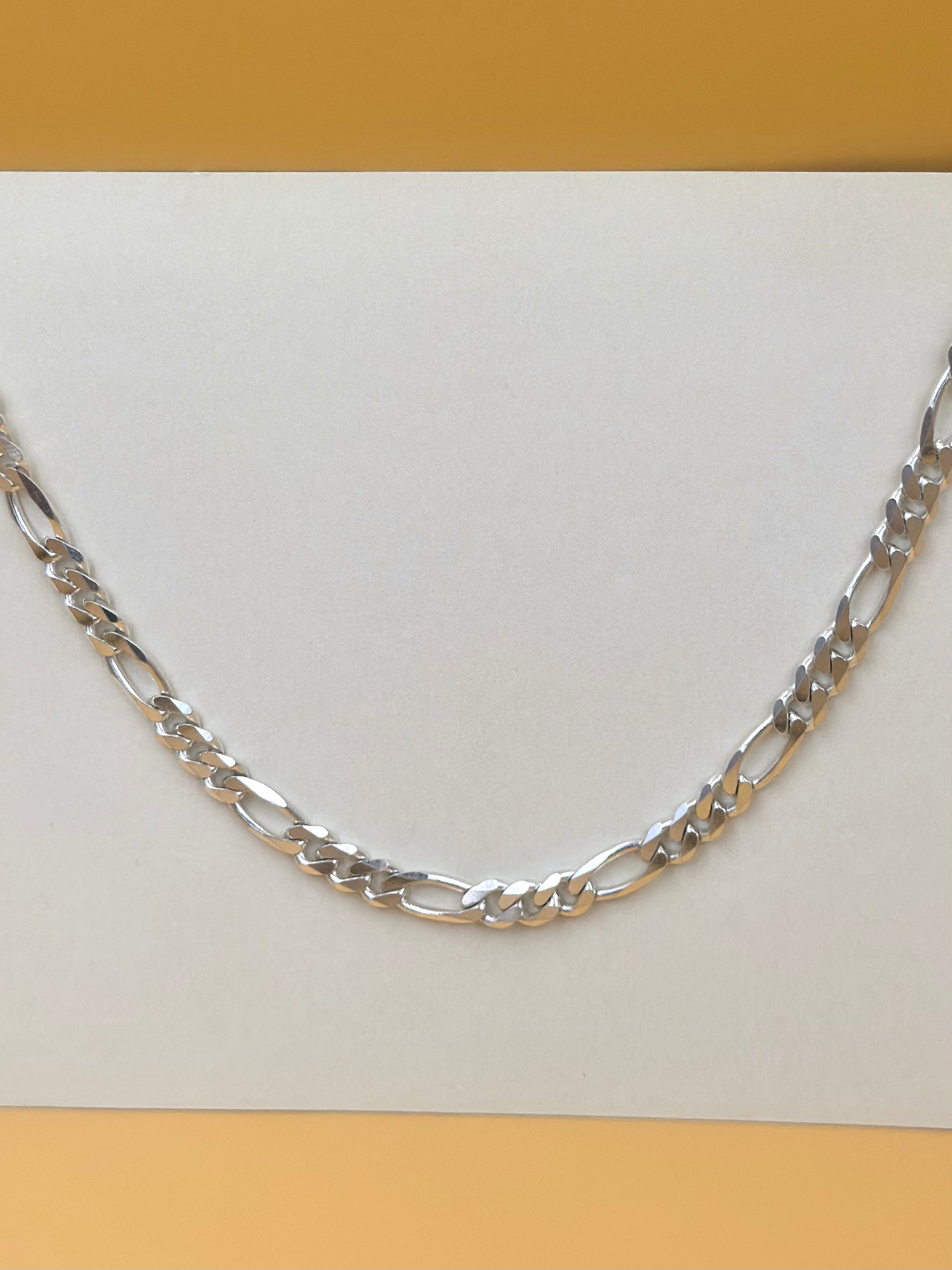 Sterling silver figaro chain