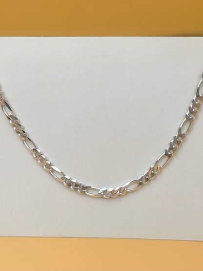 Sterling silver figaro chain