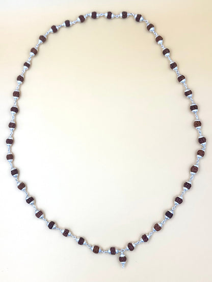 Sterling silver rudraksh chain