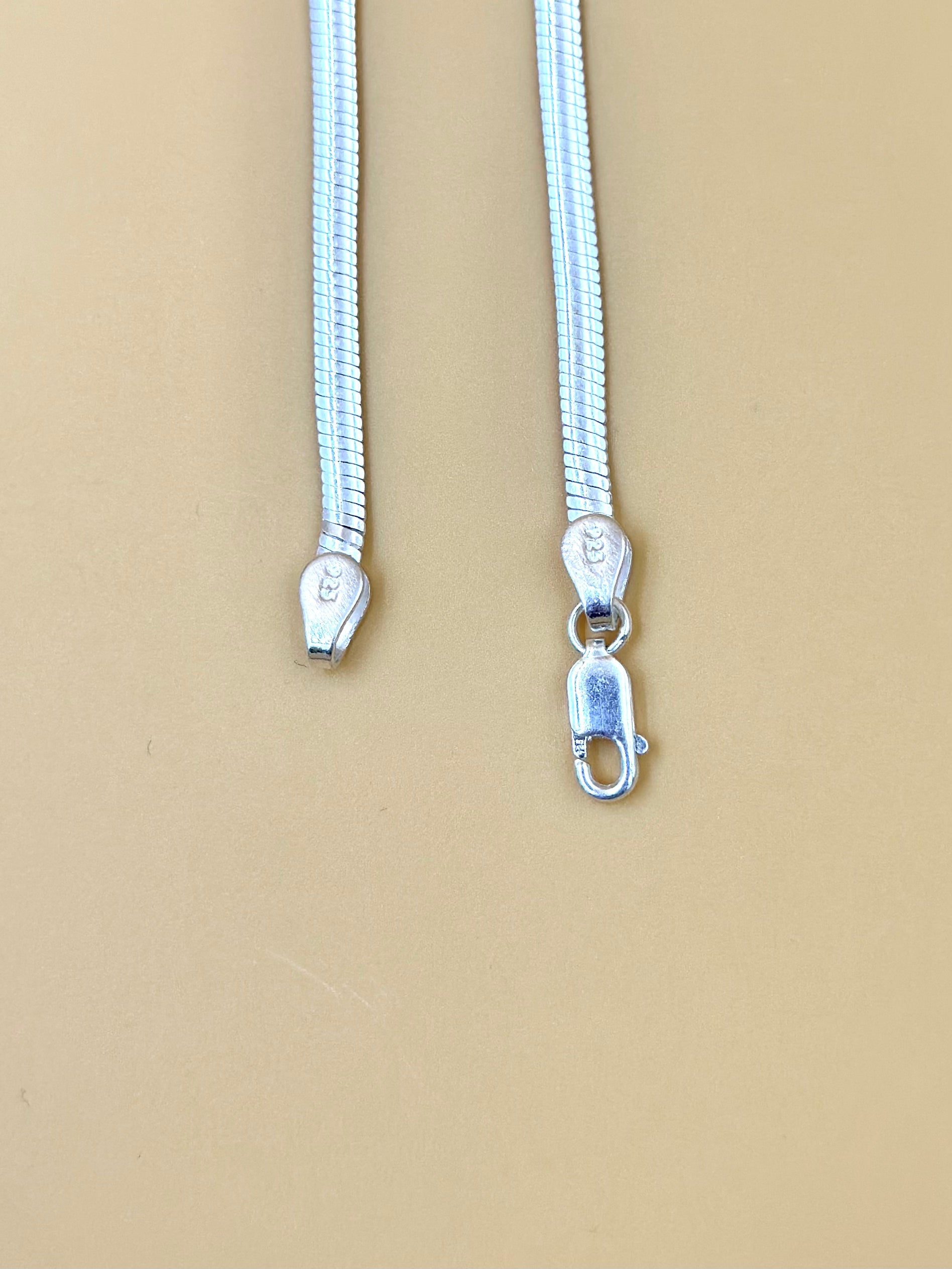 Sterling silver snake chain