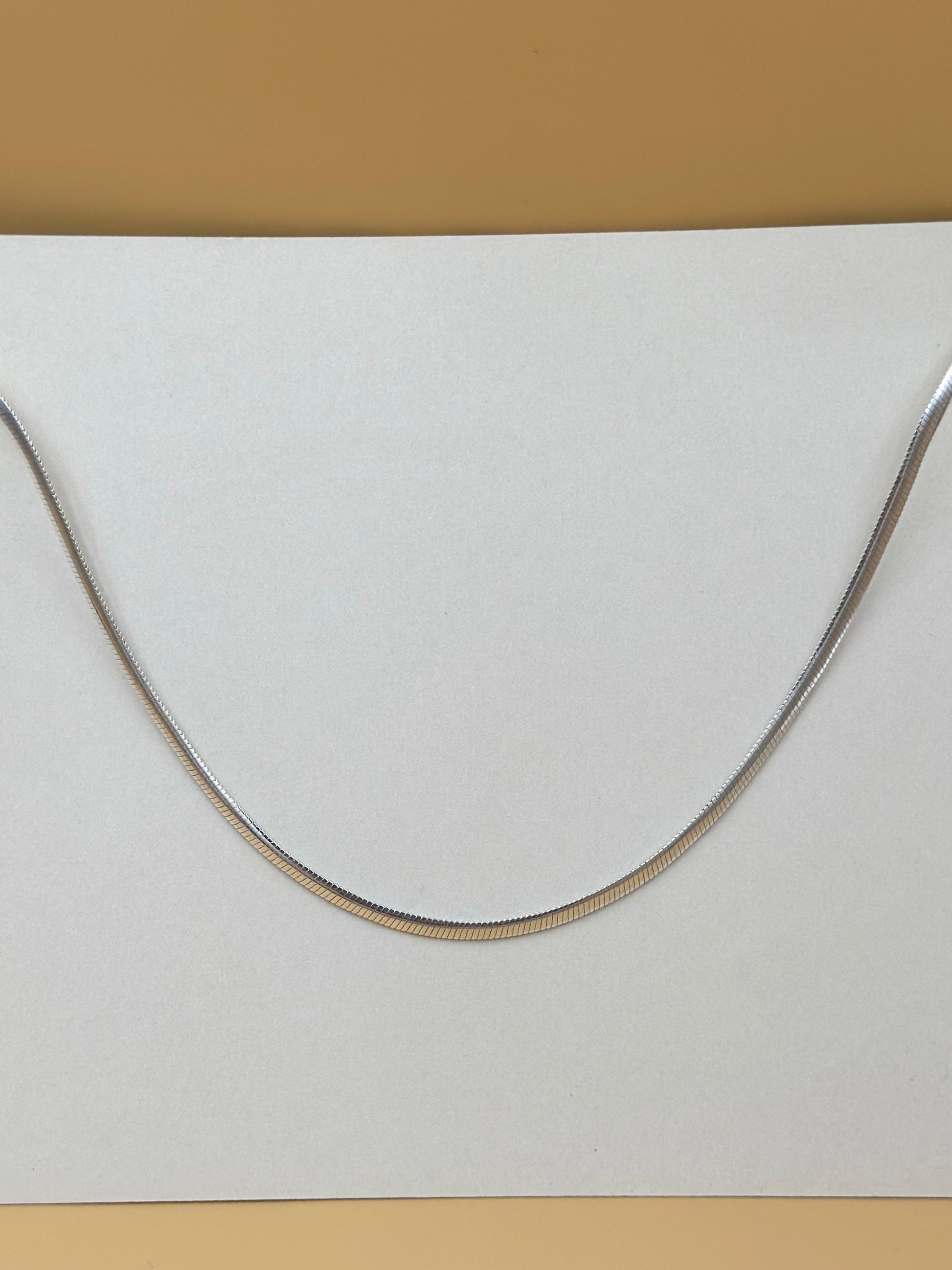 Sterling silver snake chain