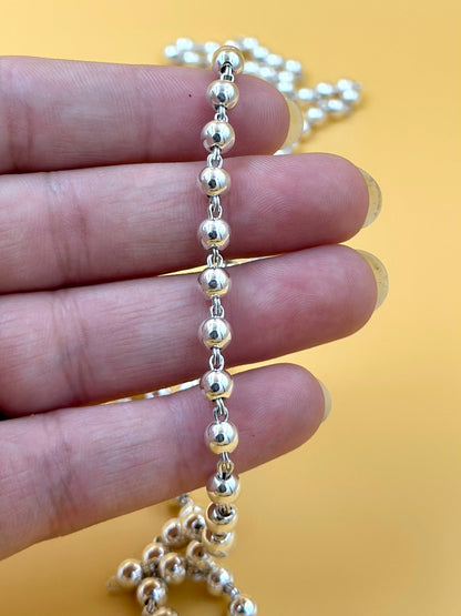 Sterling silver matar mala