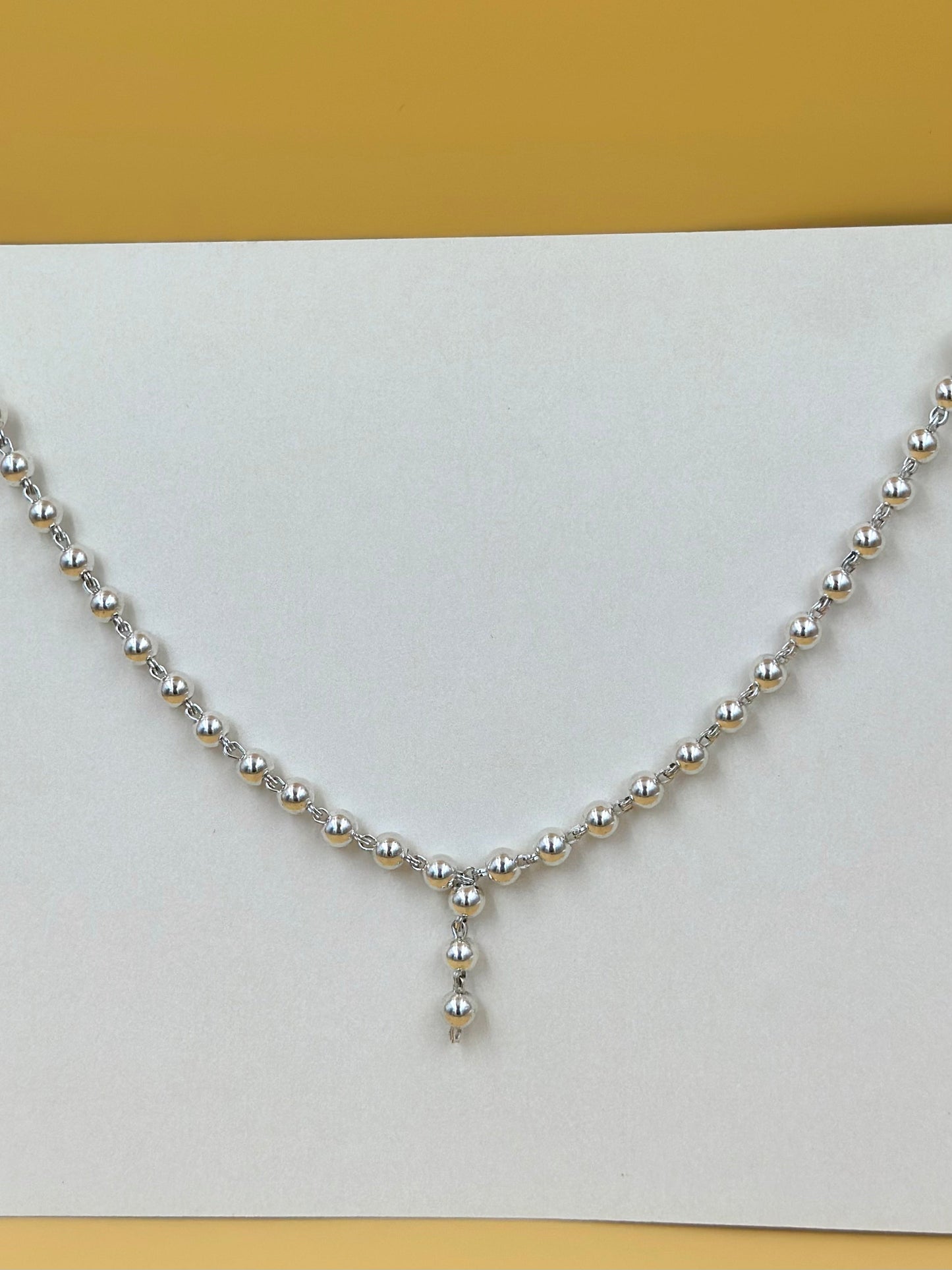 Sterling silver matar mala