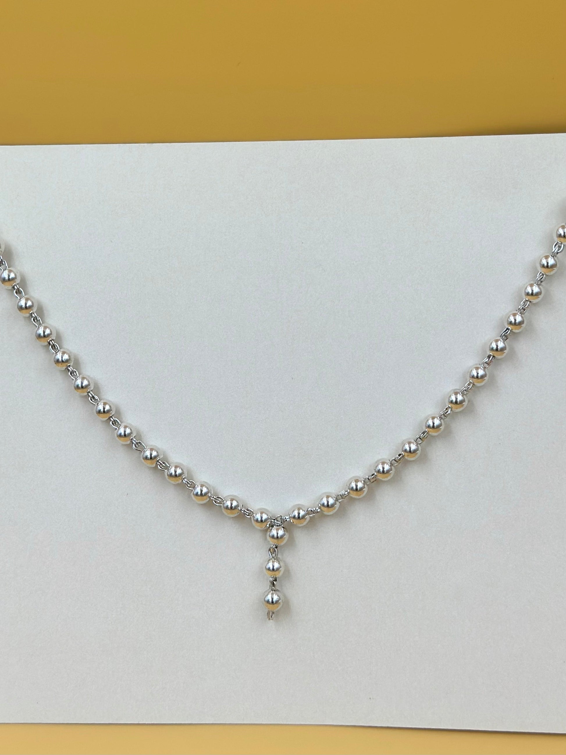 Sterling silver matar mala