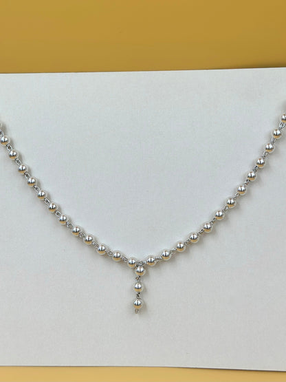 Sterling silver matar mala