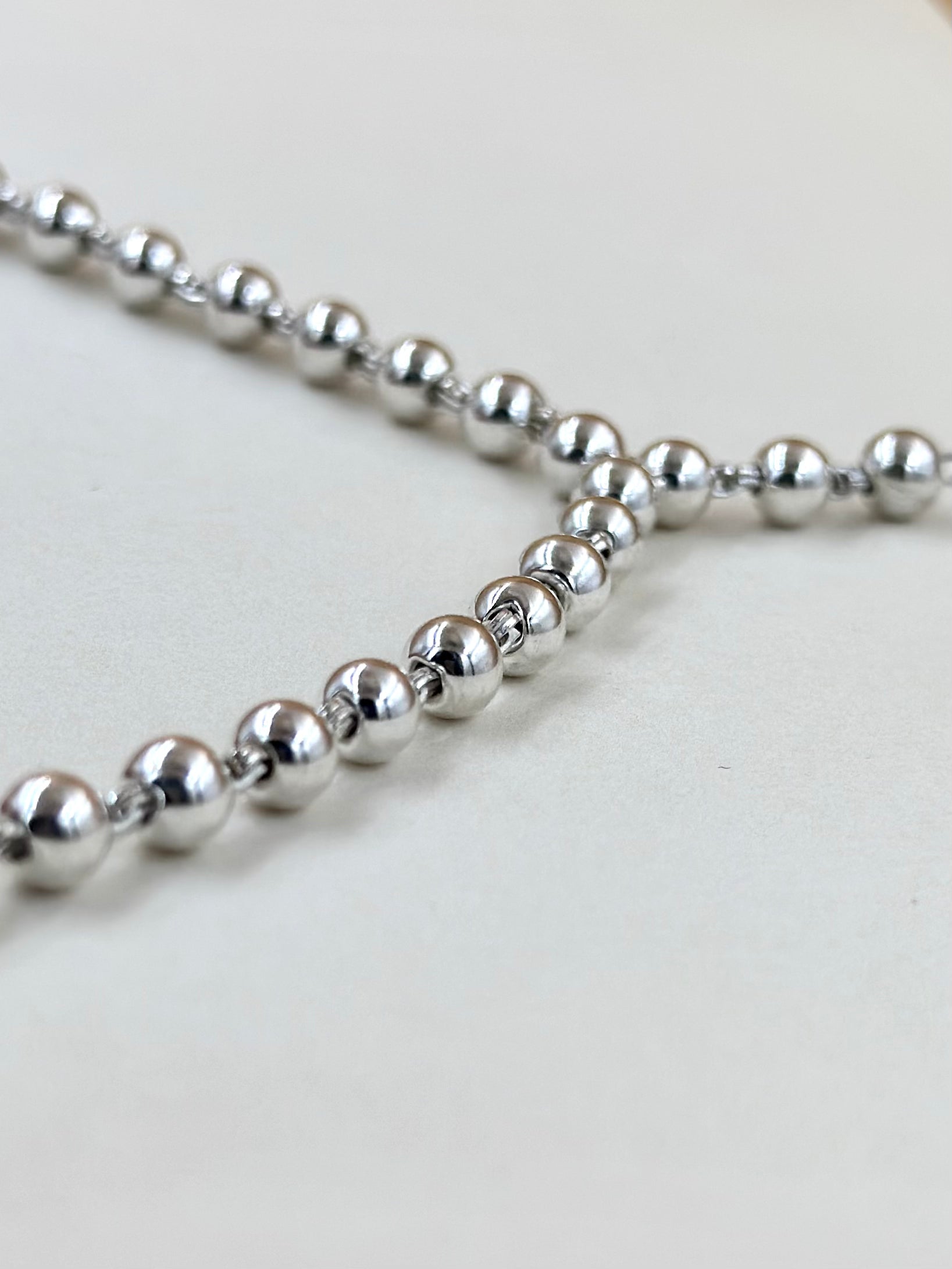 Sterling silver matar mala