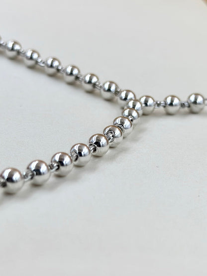 Sterling silver matar mala