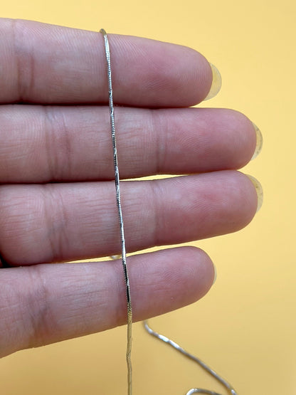 Sterling silver snake chain