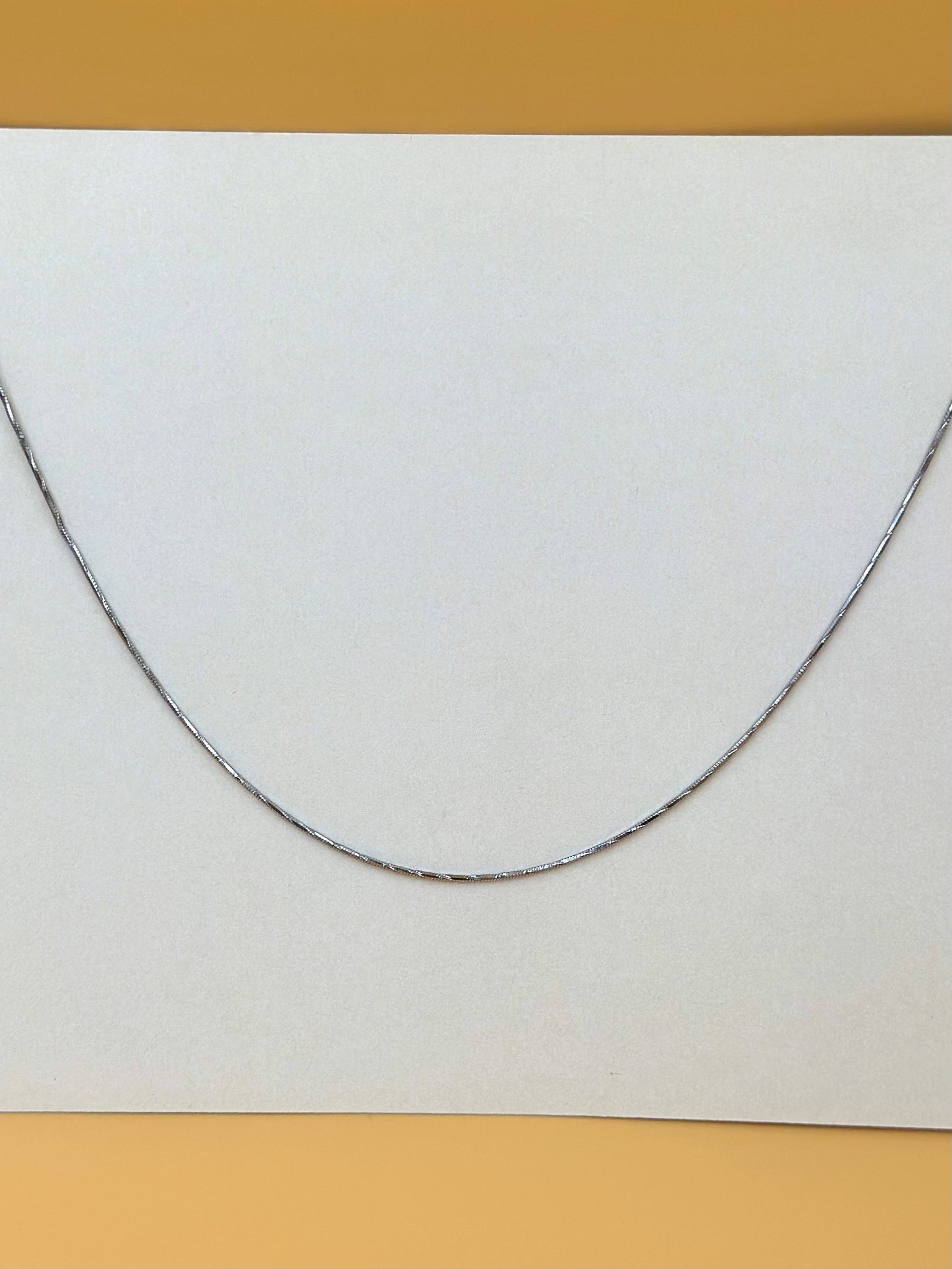 Sterling silver snake chain