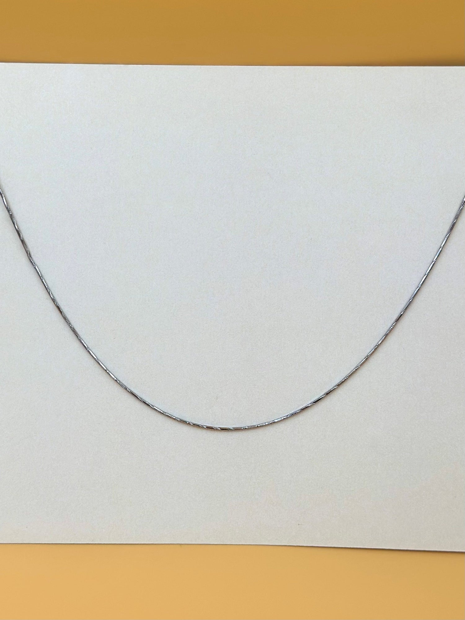 Sterling silver snake chain