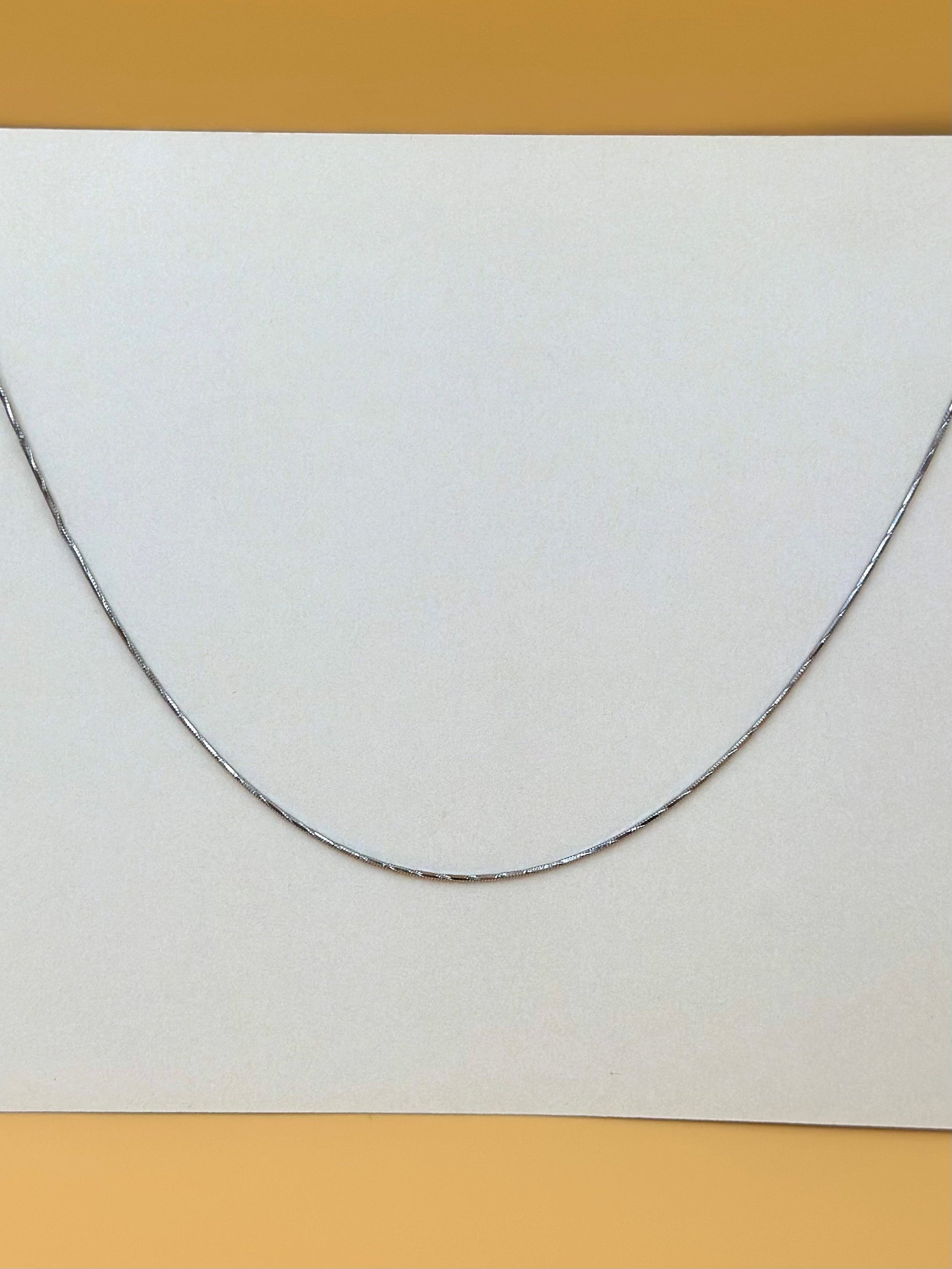 Sterling silver snake chain
