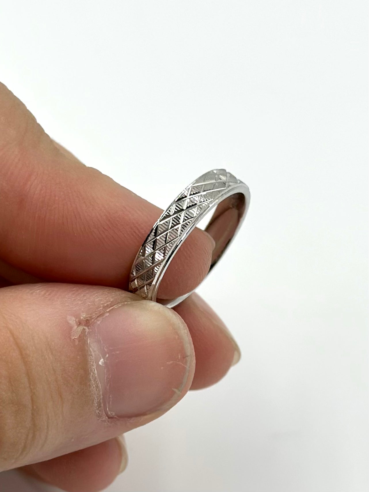 Designable sterling silver band ring