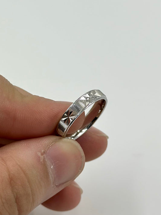 Designable sterling silver band ring