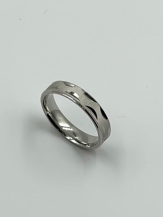 Designable sterling silver band ring
