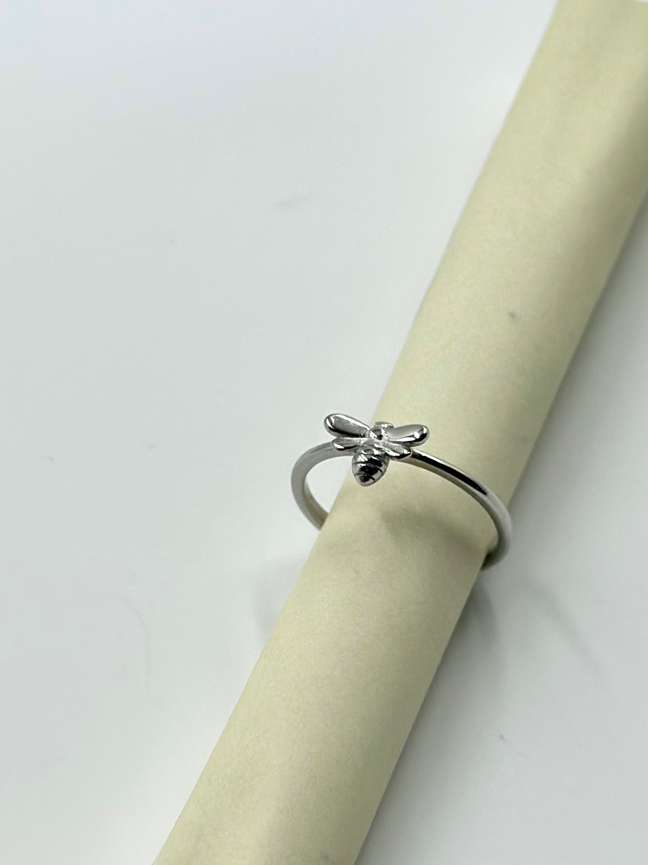 Bee Shaped sterling silver artisanal ring