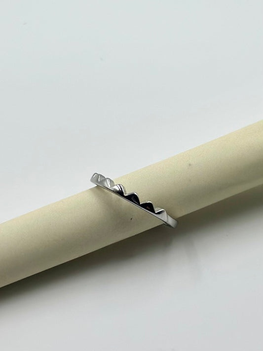Sterling silver band ring