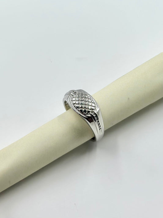 Sterling silver artisanal ring