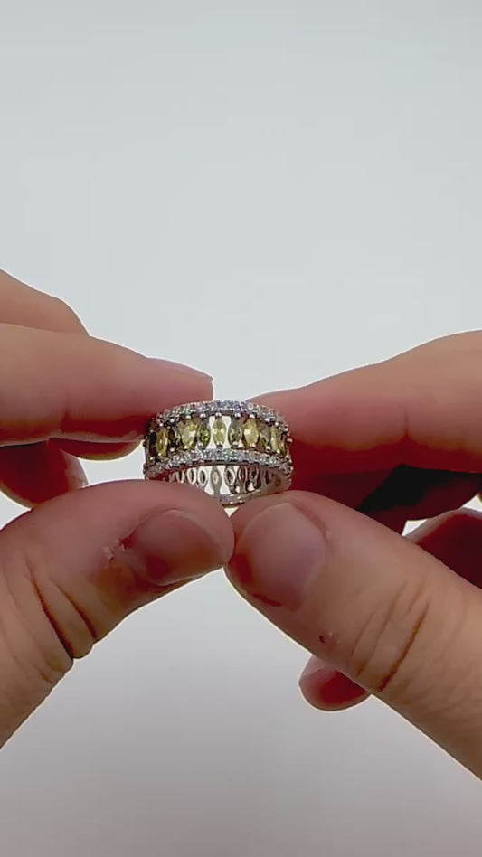 Double Halo Artisanal Ring